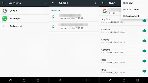 Eliminar la cuenta de Google de Android