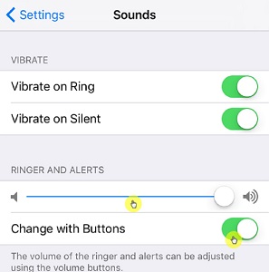 Restablecer Configuración en sonido en iPhone