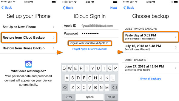 Cómo ver los contactos de iCloud en la copia de seguridad de iCloud