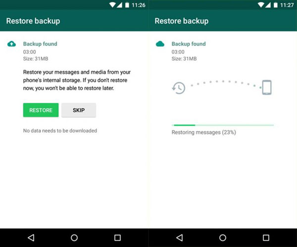 restaurar chats de whatsapp desde copia de seguridad