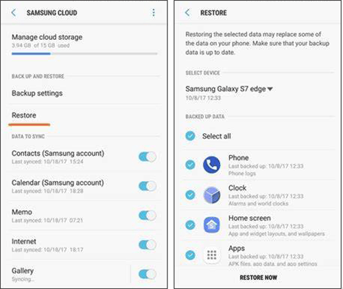 Recupere las notas de Samsung de Samsung Cloud