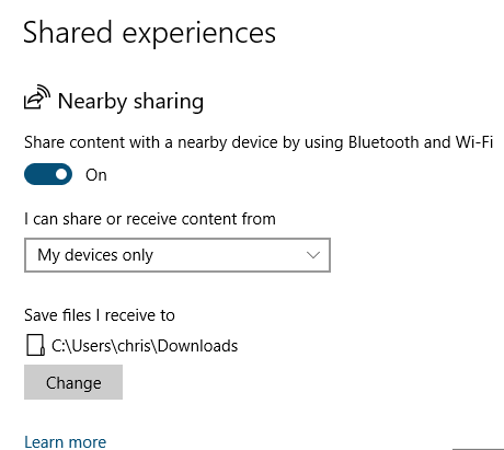 Cómo configurar la participación cercana para Windows