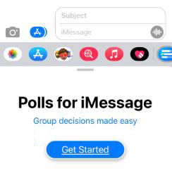 Iniciar encuestas para iMessage