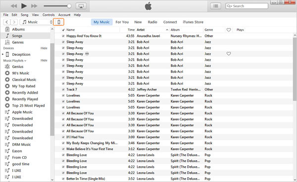 Transferir contactos de computadora a iPhone con iTunes