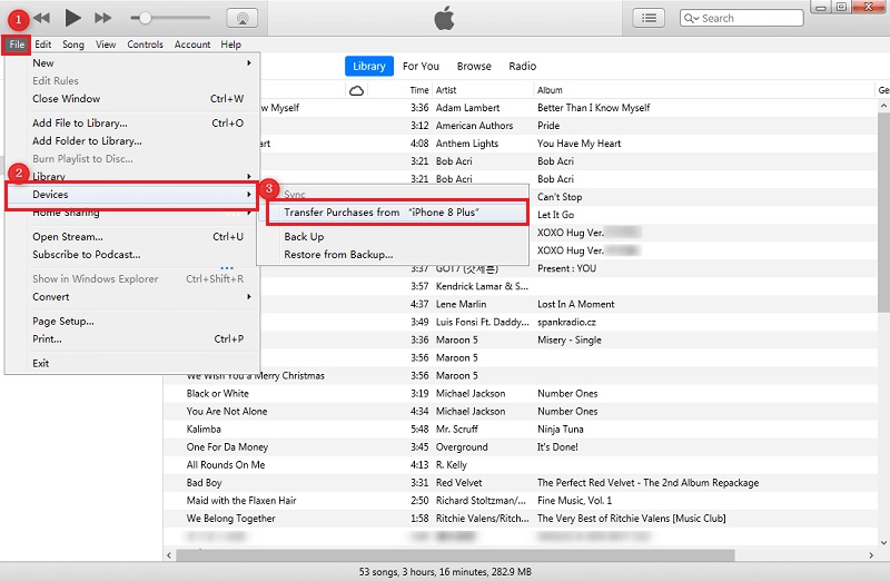 Sincronizar música de iPhone a Mac con iTunes