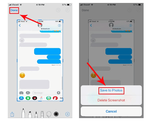 Cómo copiar textos de iPhone tomando capturas de pantalla