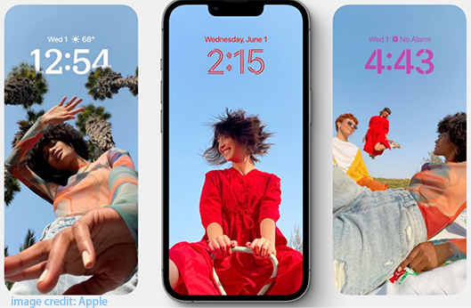 Pantalla de bloqueo de iOS 16