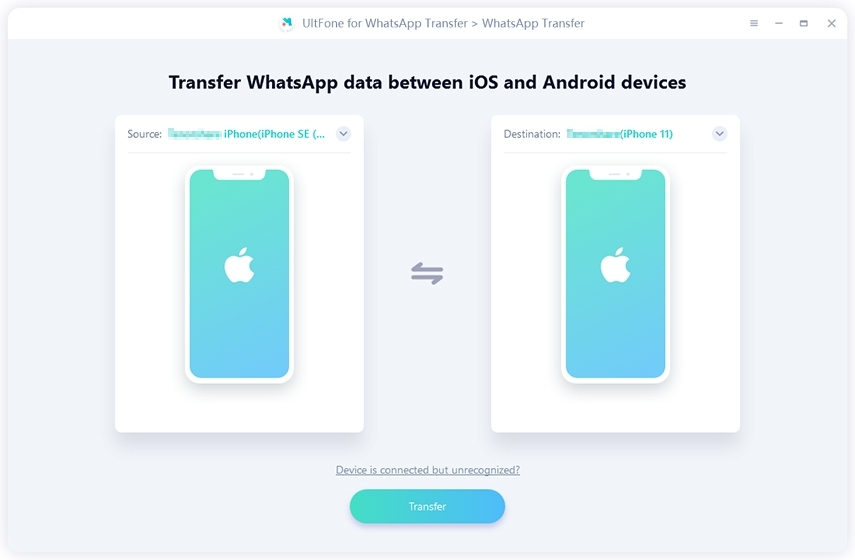 Cómo transferir WhatsApp de iPhone a iPhone