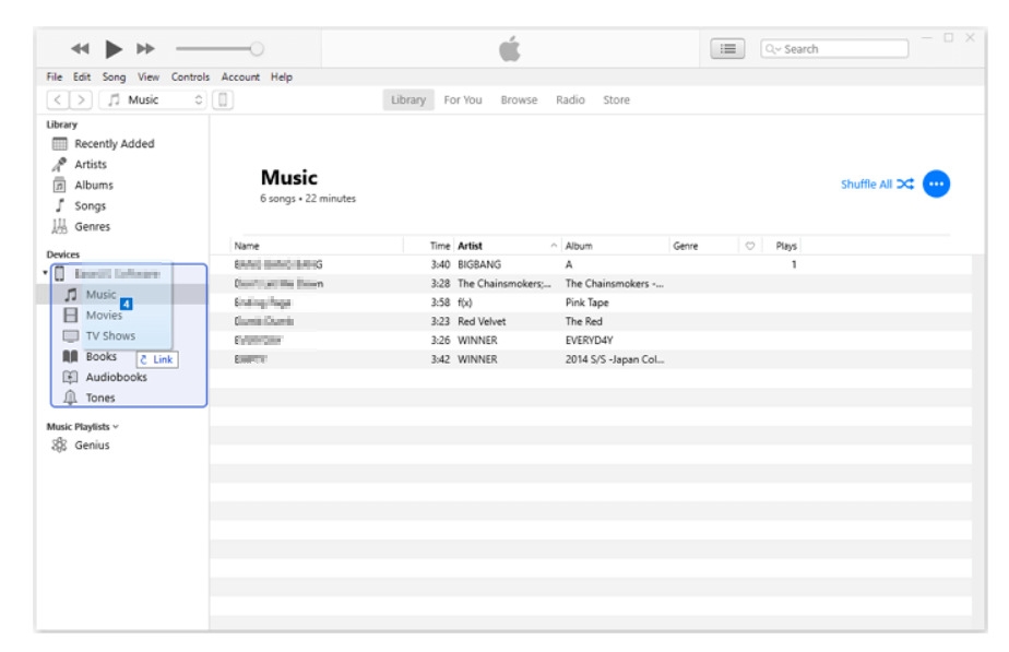 Transferir música de iTunes a iPhone sin sincronizar