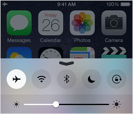 Habilitar Bluetooth para arreglar la transferencia de datos del iPhone cancelada