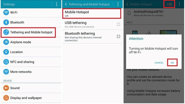 Conecte Android a PC de forma inalámbrica a través de WiFi Hotspot