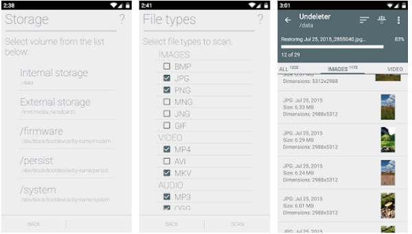 Recupere los archivos eliminados del teléfono Tecno con los archivos y datos de recuperación del sinleter