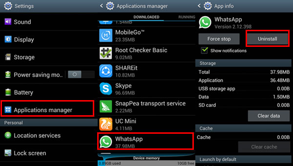 Desinstalar aplicaciones en Android