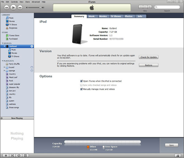 Desbloquee un iPod sin conocer la contraseña a través de iTunes