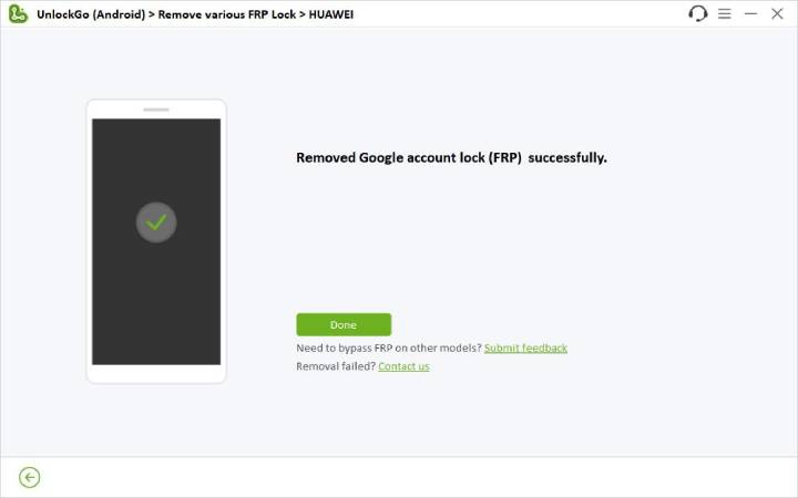 Huawei FRP Bypass con éxito