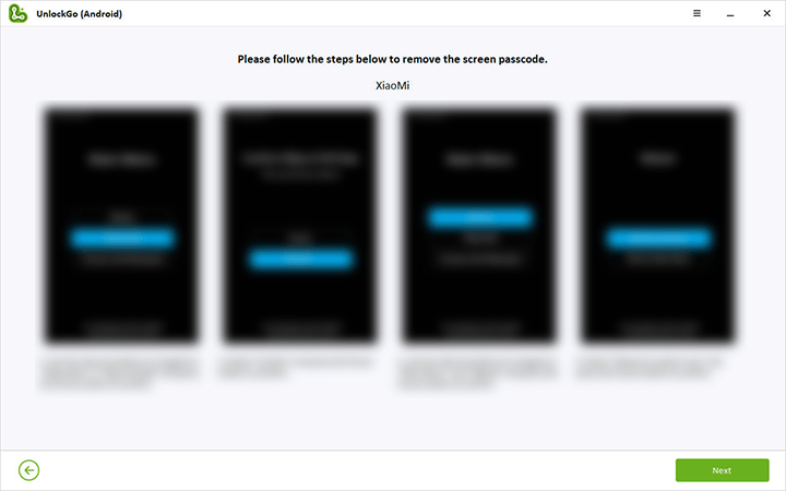 Eliminar la contraseña de pantalla de Xiaomi