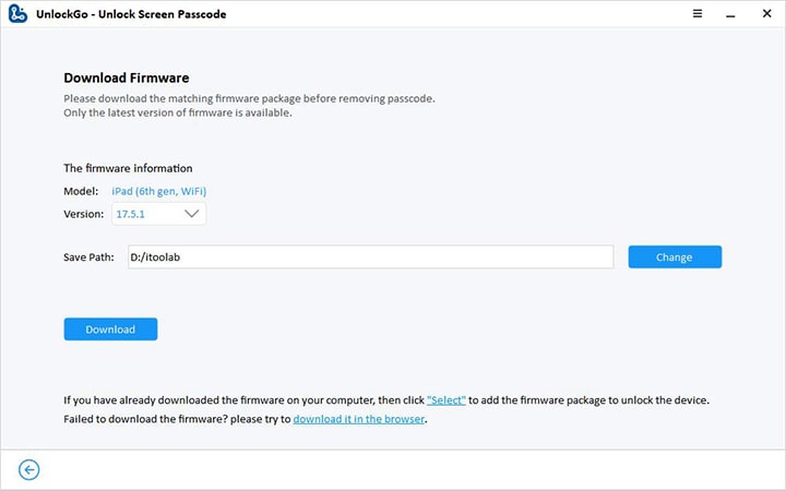 Descargar firmware para iPad