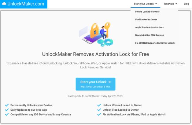Servicio de desbloqueo de iCloud gratuito en línea - Desbloqueo