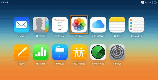 Descargar fotos de iCloud.com