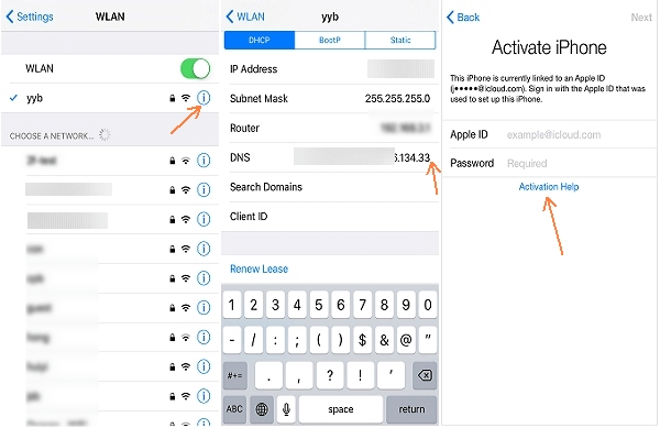 Use DNS Bypass para eliminar el bloqueo de activación en el iPad
