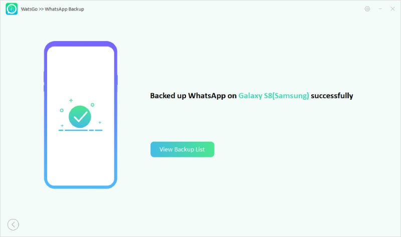 Guía Watsgo - dispositivo Android de copia de seguridad de Whatsapp correctamente 