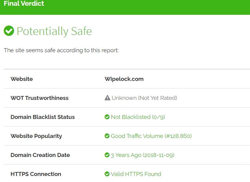 Revisión de desbloqueo de Wipelock iCloud 