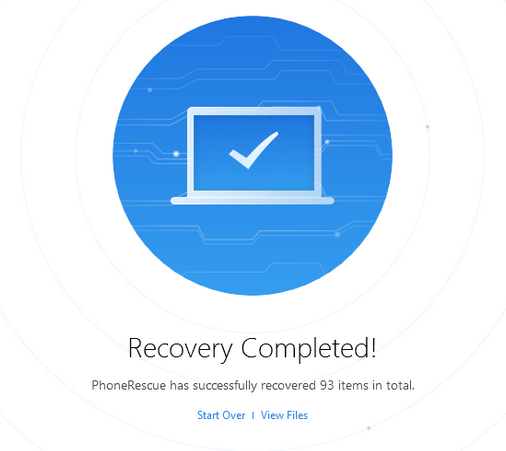 Recupere los datos de Android con Phonerescue para Android