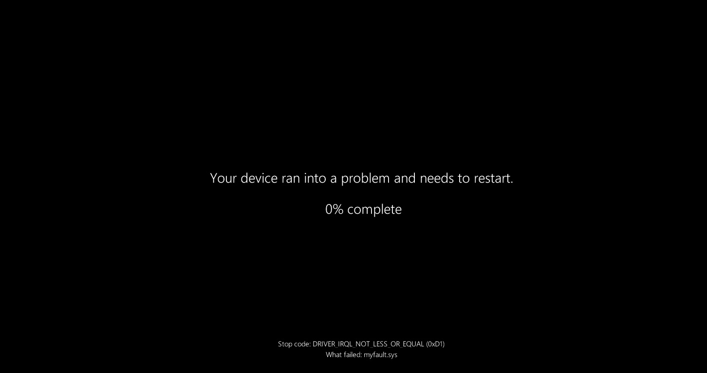Windows 11 Pantalla negra de error de muerte